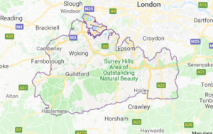 Map of Elton John Tribute Surrey